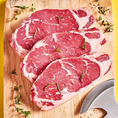 澳洲牛排新鮮進口原肉整切5片兒童黑椒菲力牛肉西冷牛扒家庭套餐138